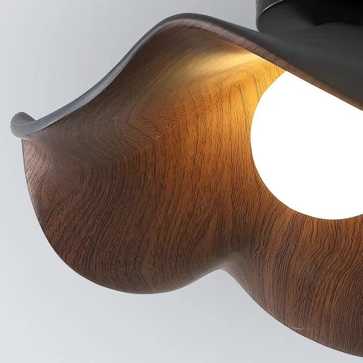 Nordic Wooden Lotus Resin Ceiling Light | Modern Lighting Fixtures | Homereum