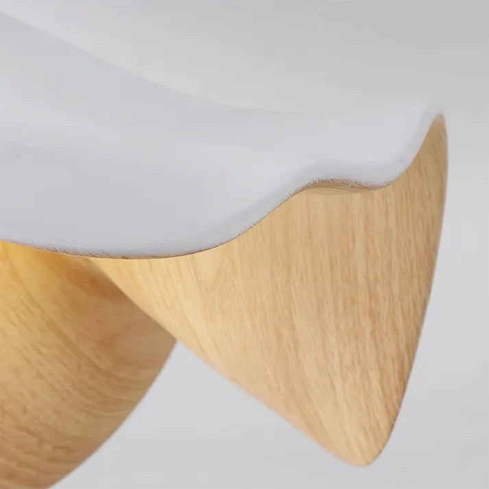 Nordic Wooden Lotus Resin Ceiling Light | Modern Lighting Fixtures | Homereum