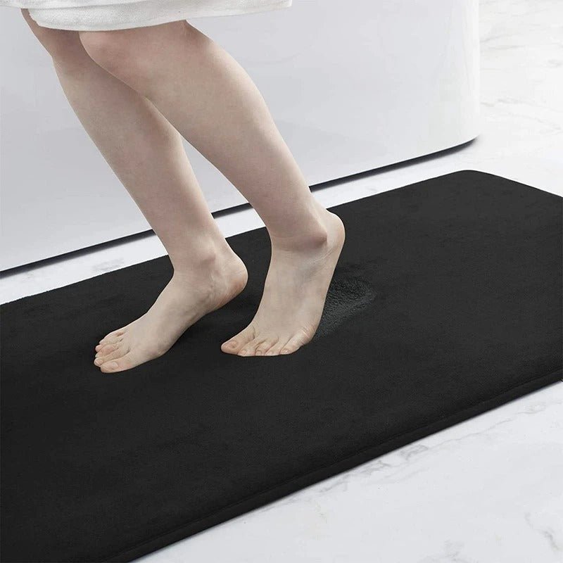 Luxury Quick Dry Bath Mat - Black - Homereum