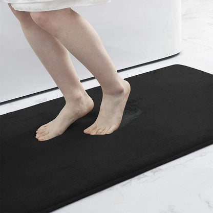 Luxury Quick Dry Bath Mat - Black - Homereum