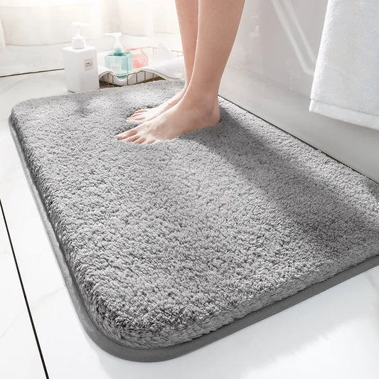 Luxury Soft Absorbent Bathroom Mat - Grey - Homereum