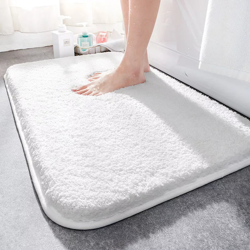 Luxury Soft Absorbent Bathroom Mat - White - Homereum