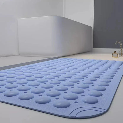 Non-Slip Safety Bath Mat with Suction Cups - Blue -  Homereum