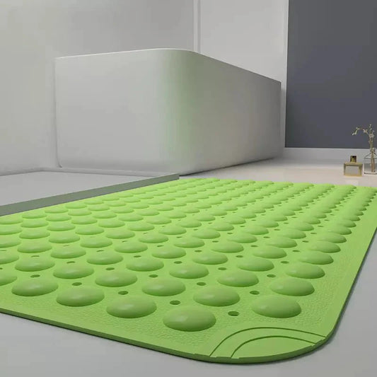 Non-Slip Safety Bath Mat with Suction Cups - Green -  Homereum