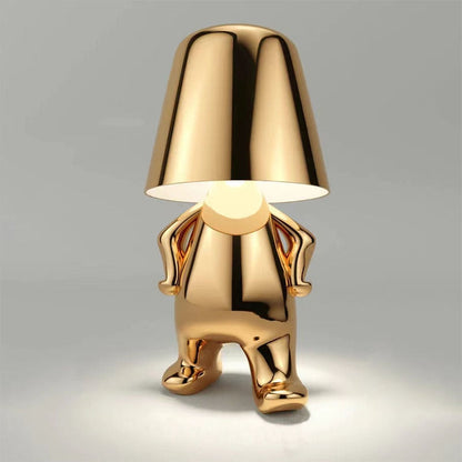 Cute Little Man Thinker Lamp