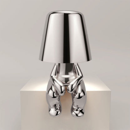 Cute Little Man Thinker Lamp