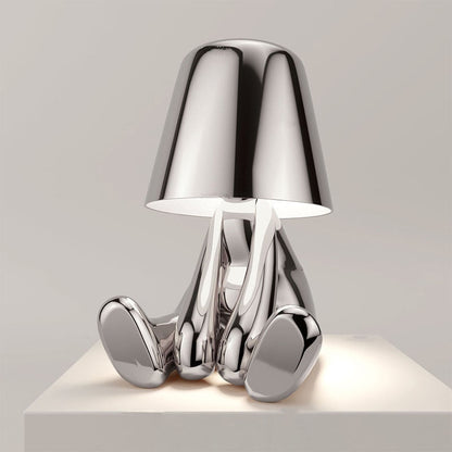 Cute Little Man Thinker Lamp