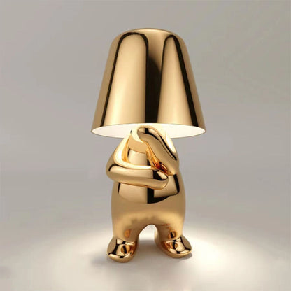 Cute Little Man Thinker Lamp