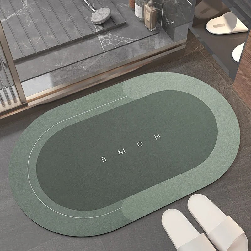 Super Absorbent Quick-Dry Bath Mat - Green - Homereum