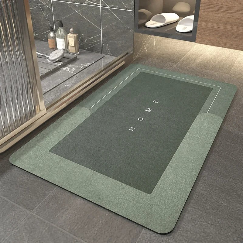 Super Absorbent Quick-Dry Floor Mat Green - Homereum