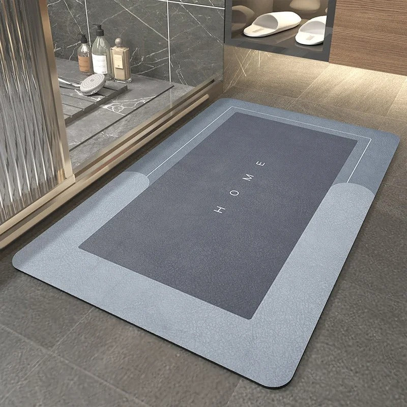 Super Absorbent Quick-Dry Floor Mat Blue - Homereum