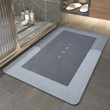 Super Absorbent Quick-Dry Floor Mat Blue - Homereum